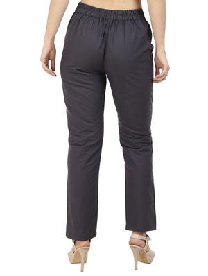 high waist flat front trouser - 15616436 - Standard Image - 3