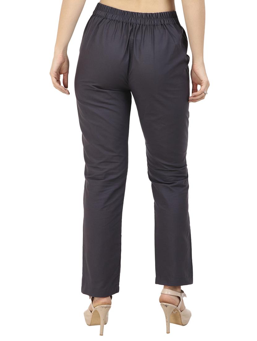 high waist flat front trouser - 15616436 - Zoom Image - 3