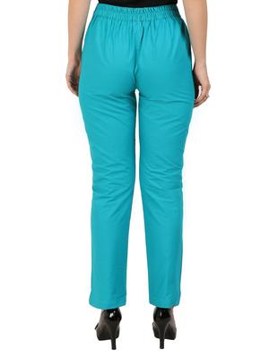 high waist flat front trouser - 15616443 - Standard Image - 3