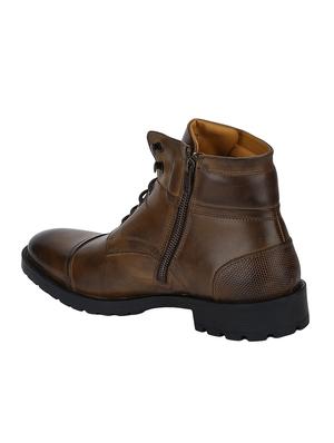 tan Leather high ankle boots - 15616449 - Standard Image - 3