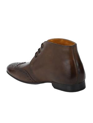 tan Leather low ankle boots - 15616458 - Standard Image - 3