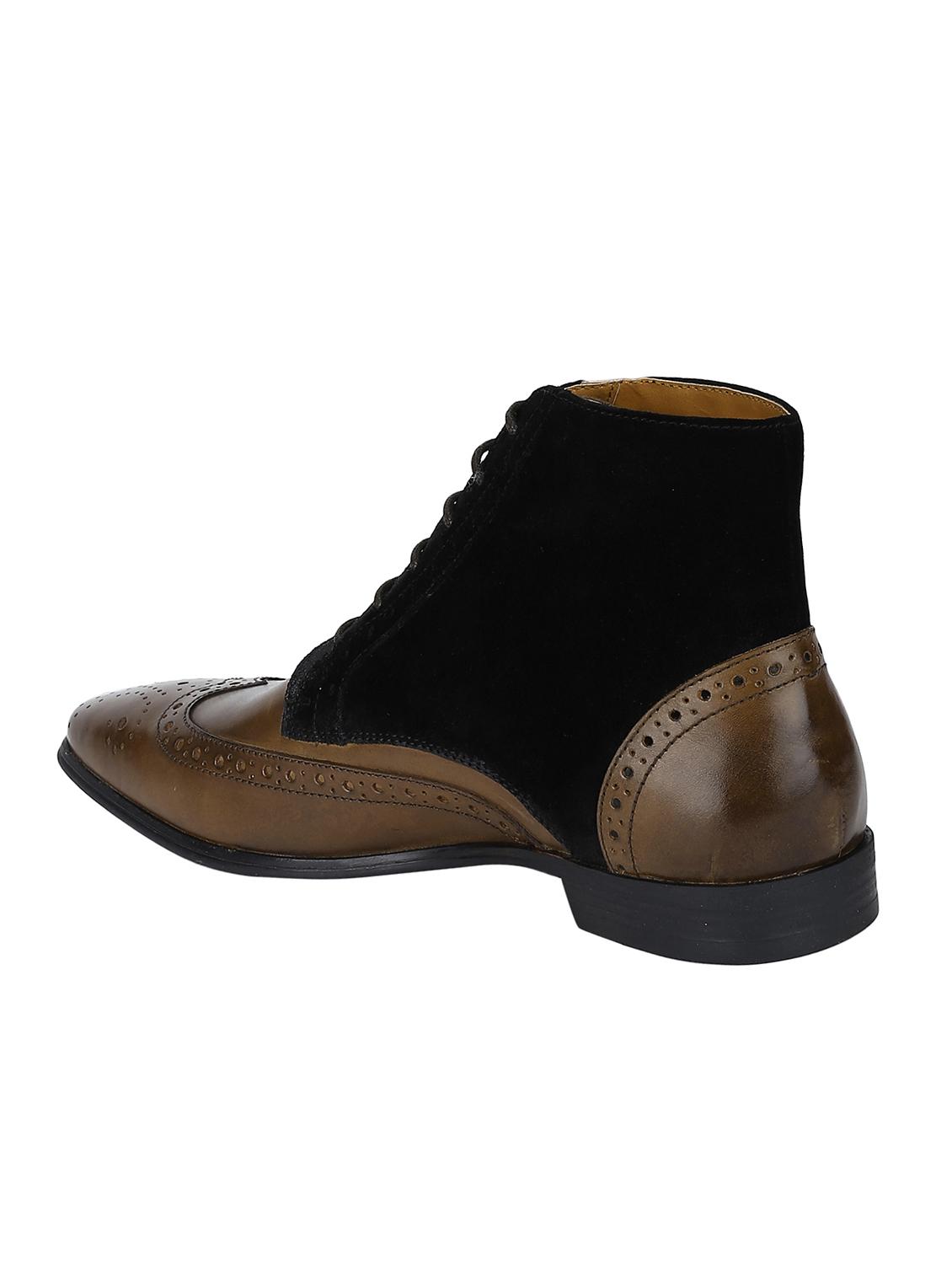 tan Leather low ankle boots - 15616464 - Zoom Image - 3