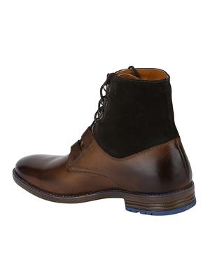 brown Leather high ankle boots - 15616468 - Standard Image - 3