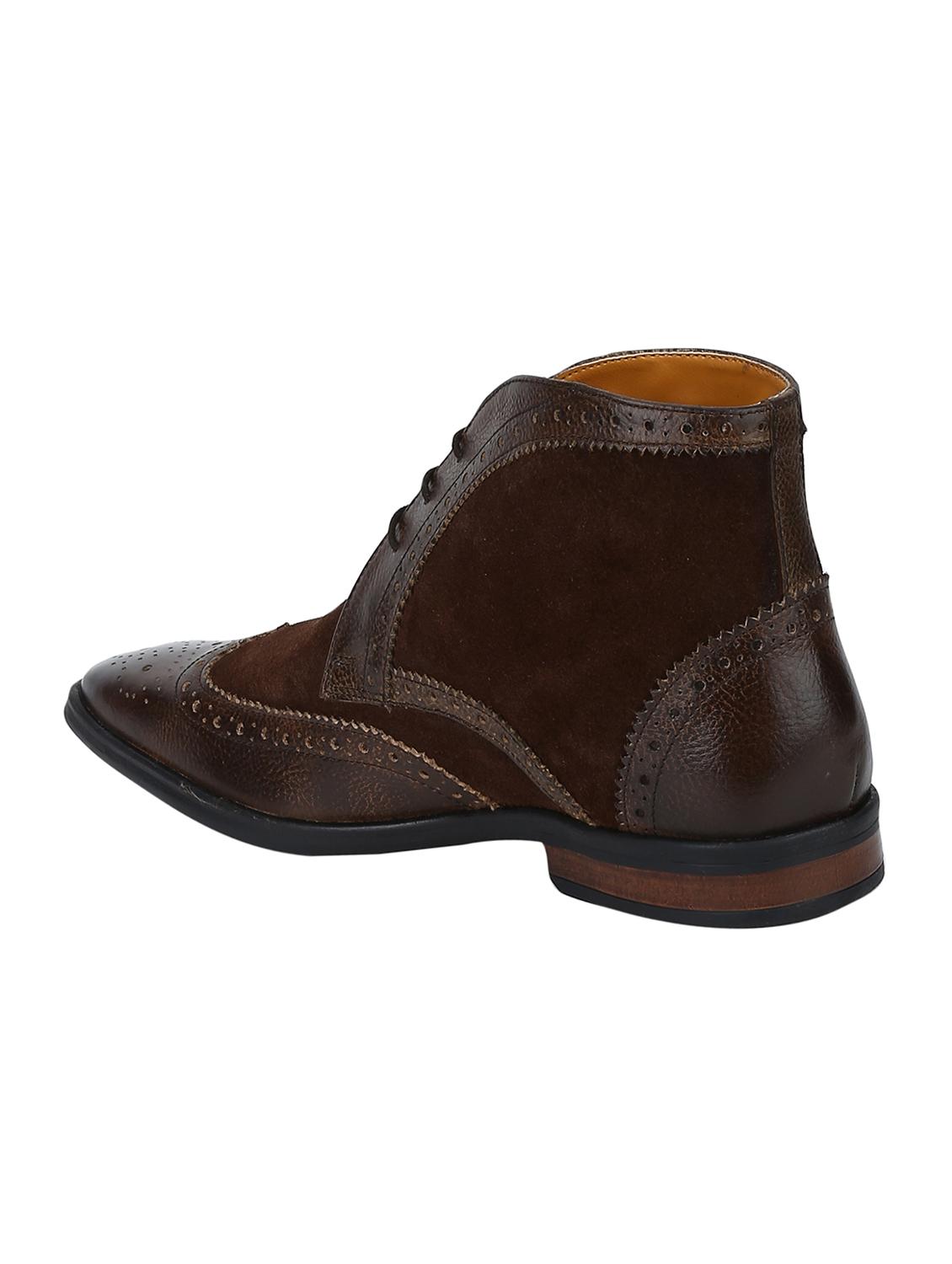 brown Suede low ankle boots - 15616472 - Zoom Image - 3