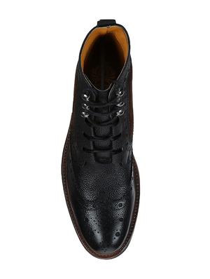 black Leather high ankle boots - 15616477 - Standard Image - 3