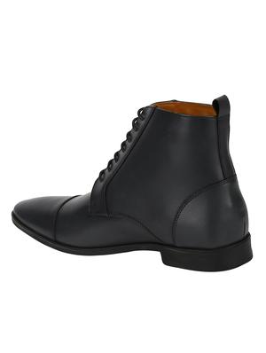 grey Leather high ankle boots - 15616481 - Standard Image - 3