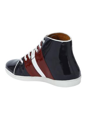 black Patent Leather lace up sneakers - 15616487 - Standard Image - 3