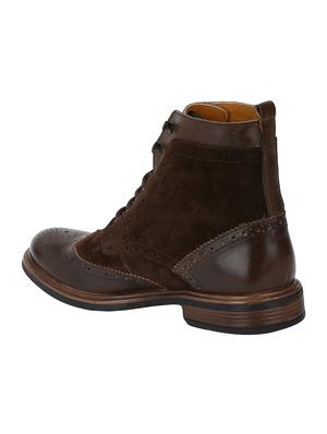 brown Leather high ankle boots - 15616493 - Standard Image - 3
