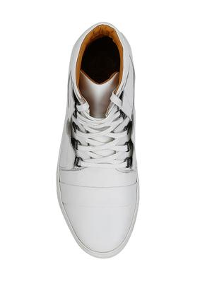 white Leather lace up sneakers - 15616502 - Standard Image - 3