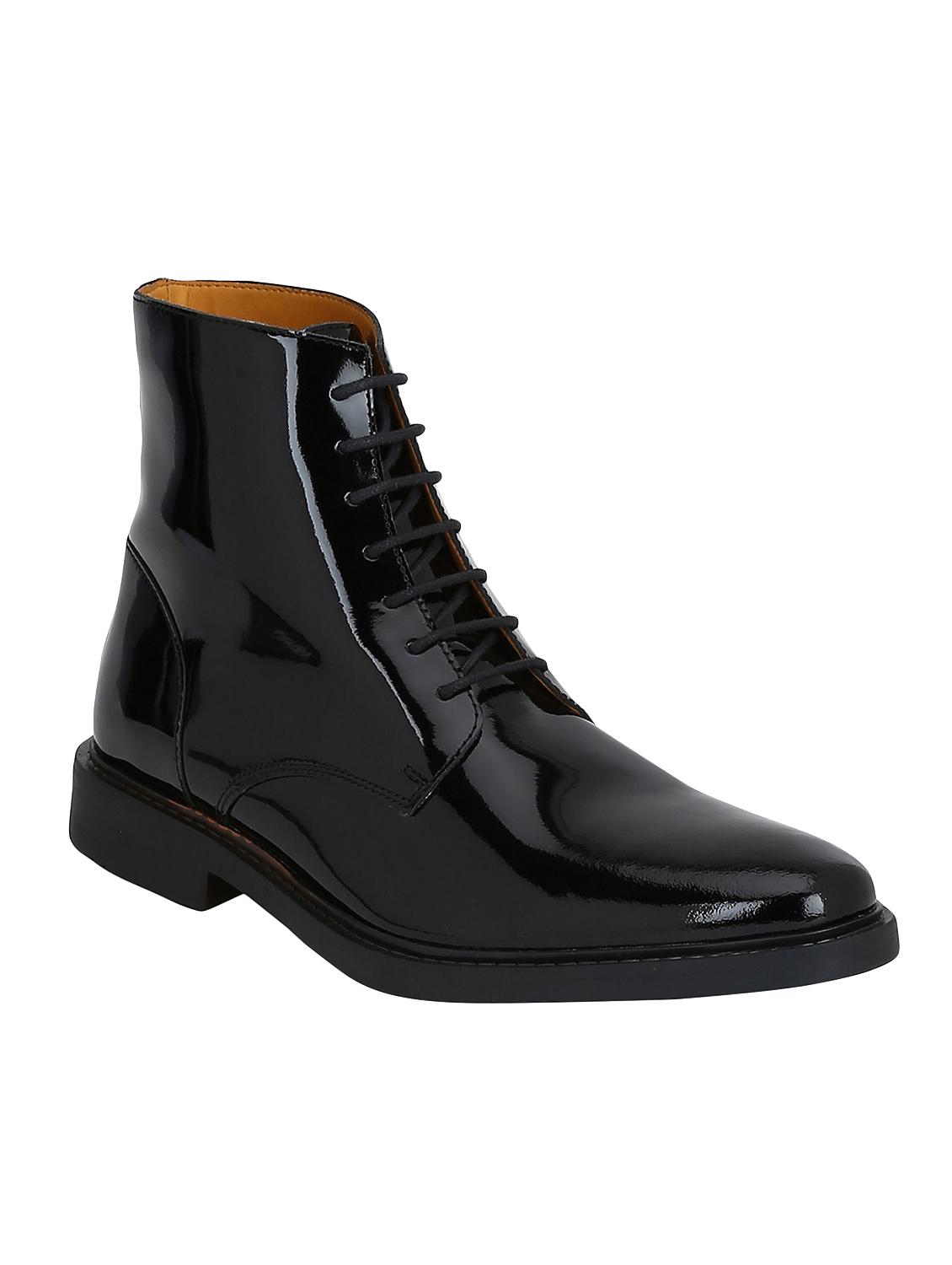 black Patent Leather high ankle boots - 15616507 - Zoom Image - 3