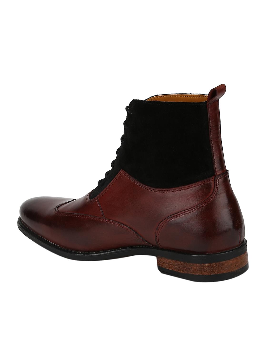 black Leather high ankle boots - 15616510 - Zoom Image - 3
