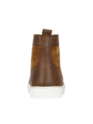 tan Suede lace up sneakers - 15616512 - Standard Image - 3
