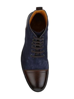 navy Suede high ankle boots - 15616516 - Standard Image - 3