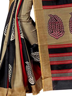 all over printed bhagalpuri saree with blouse - 15616574 - Standard Image - 3