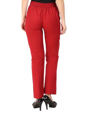 high waist flat front trouser - 15616739 - Standard Image - 3