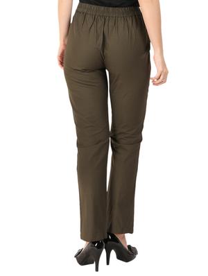 high waist flat front trouser - 15616740 - Standard Image - 3