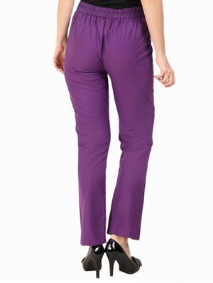 high waist flat front trouser - 15616744 - Standard Image - 3