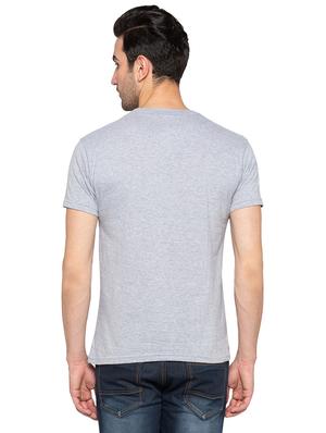 grey cotton chest print tshirt - 15616813 - Standard Image - 3