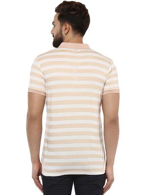 beige cotton blend polo t-shirt - 15619662 - Standard Image - 3