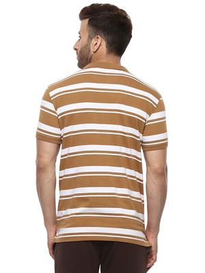 brown cotton polo t-shirt - 15619666 - Standard Image - 3