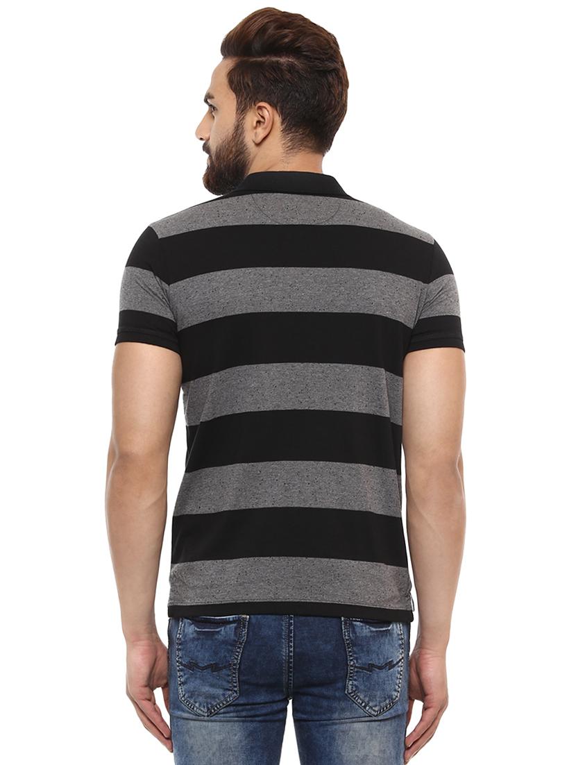 grey cotton polo t-shirt - 15619674 - Zoom Image - 3