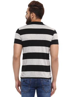 grey cotton polo t-shirt - 15619675 - Standard Image - 3