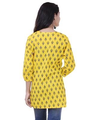 Printed straight kurti - 15620361 - Standard Image - 3