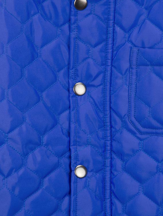 blue polyester quilted jacket - 15620463 - Zoom Image - 3