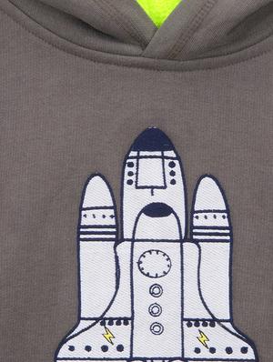 grey fleece sweatshirt - 15620471 - Standard Image - 3