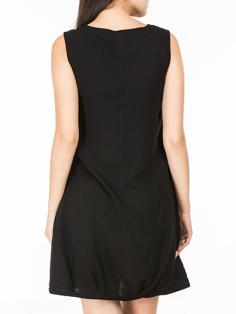 sequined gather detail a-line dress - 15620621 - Zoom Image - 3