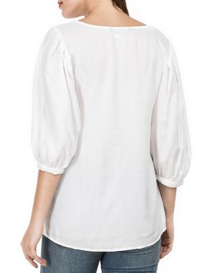 pleat detail sleeve top - 15620627 - Standard Image - 3