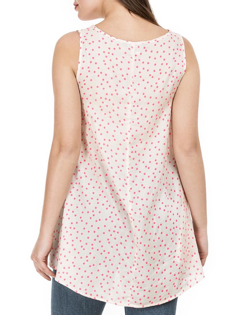 sleeveless flared asymmetric top - 15620629 - Zoom Image - 3