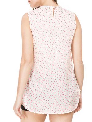 pleat detail round neck top - 15620630 - Standard Image - 3