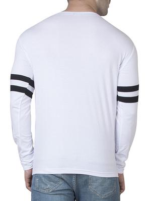 white cotton front print t-shirt - 15620652 - Standard Image - 3