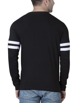 black cotton front print t-shirt - 15620670 - Standard Image - 3