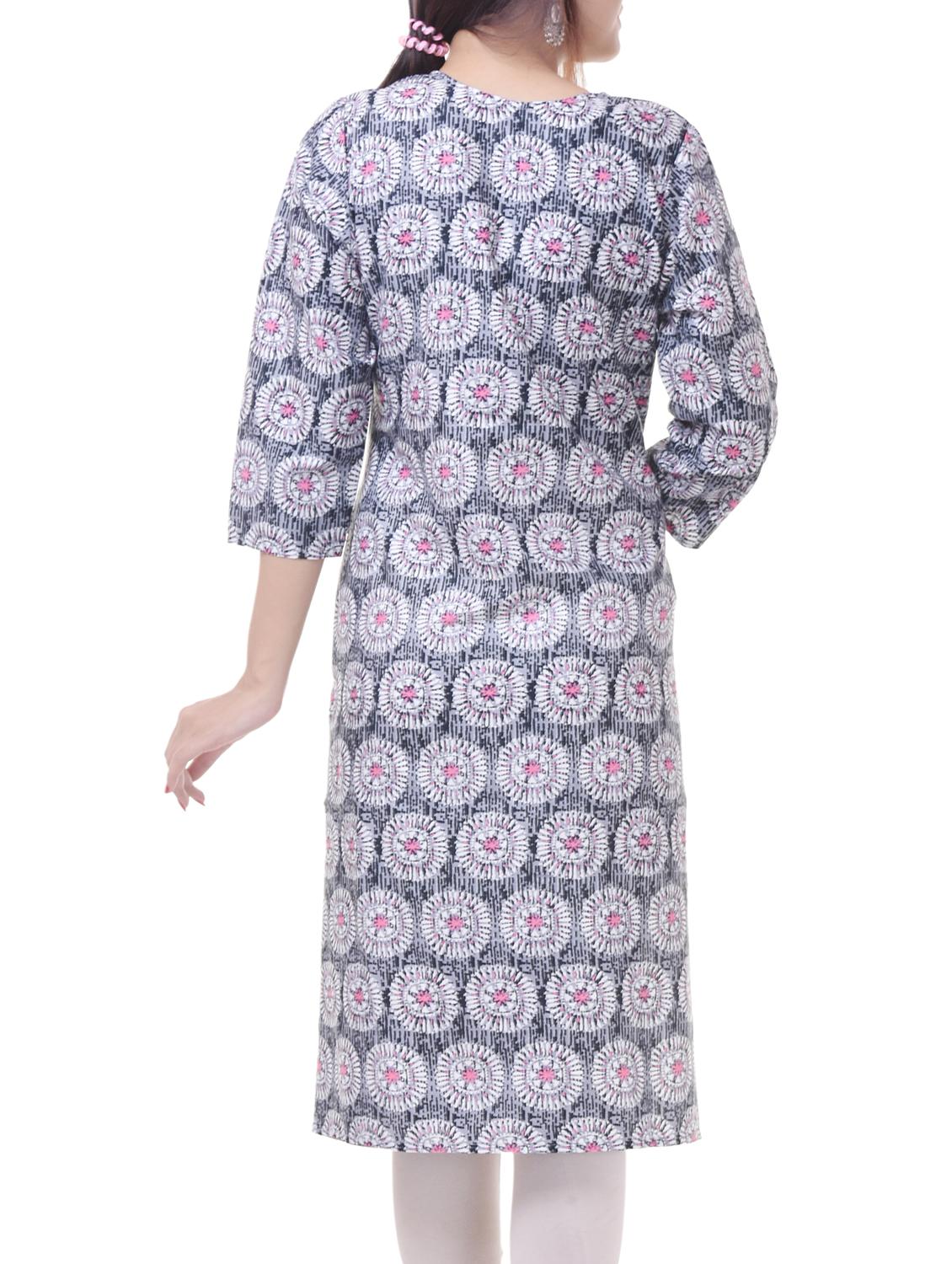Printed straight kurta - 15620809 - Zoom Image - 3