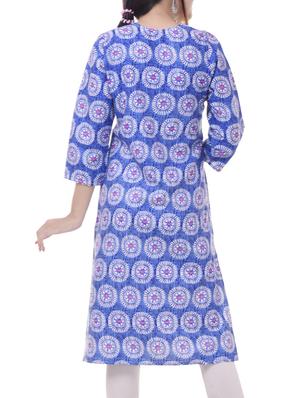 Printed straight kurta - 15620810 - Standard Image - 3