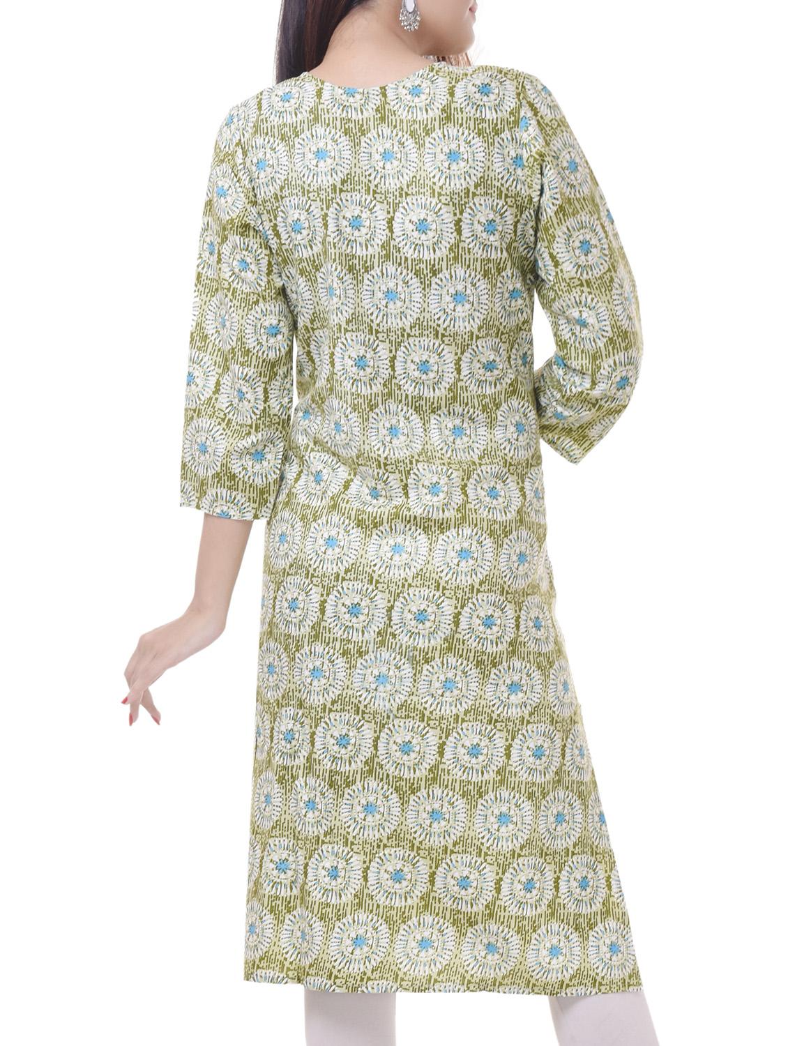 Printed straight kurta - 15620811 - Zoom Image - 3