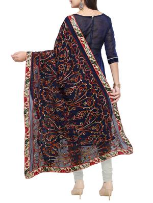 Embroidered unstitched pant suit - 15620838 - Standard Image - 3