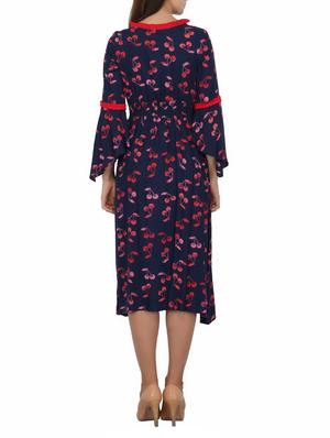 smocked waist frill detail dress - 15620840 - Standard Image - 3