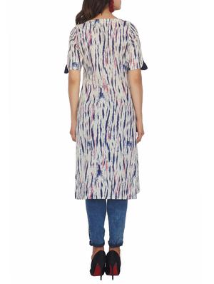 Shibori straight kurta - 15620845 - Standard Image - 3