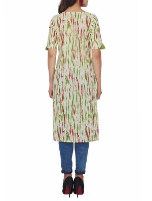 Shibori straight kurta - 15620846 - Standard Image - 3