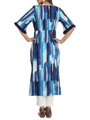 Abstract straight kurta - 15620857 - Standard Image - 3