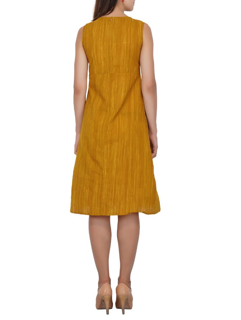 tassel detail pocket a-line dress - 15620871 - Zoom Image - 3