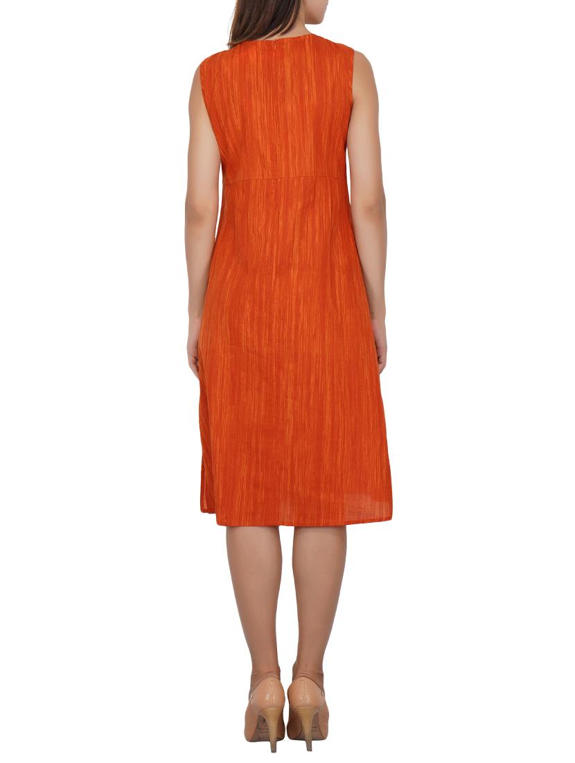 tassel detail pocket a-line dress - 15620872 - Zoom Image - 3