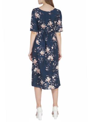 gathered waist floral dress - 15620878 - Standard Image - 3