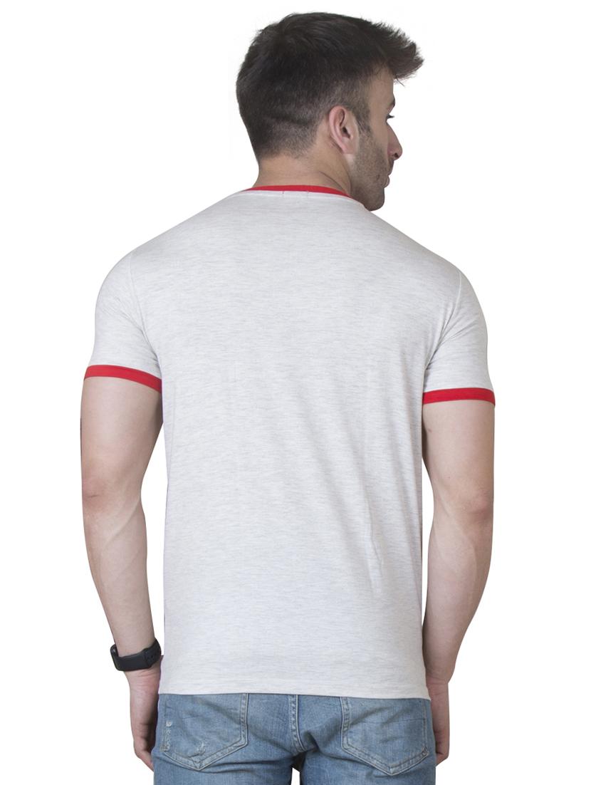 grey cotton color block t-shirt - 15621092 - Zoom Image - 3