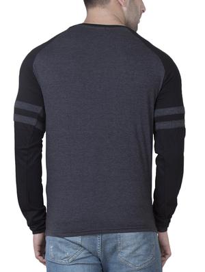 grey cotton raglan t-shirt - 15621093 - Standard Image - 3
