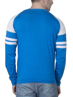 blue cotton raglan t-shirt - 15621097 - Standard Image - 3