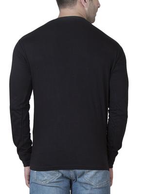 black cotton cut & sew t-shirt - 15621099 - Standard Image - 3